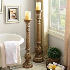 Add Floor Pillar Candle Holders To Your Living Room Or To Your Bathroom For A Stylish Mood Setti Floor Candle Floor Candle Holders Floor Pillar Candle Holders