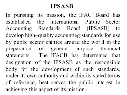 Saadiq personal account rules and regulations. International Public Sector Accounting Standards Board Ipsasb Ppt Download