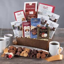 coffee chocolates gift basket clic
