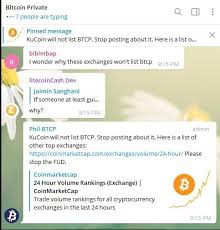 Bitcoin private's market cap currently sits at $9,379,750.00 usd, holding up for a market cap rank at #1053. Kucoin On Twitter This Is What Admin On Btcp Telegram Group Said