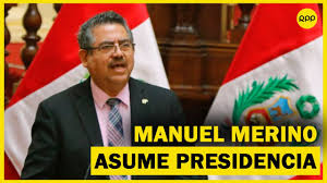 ¡se requiere presidencia de ddhh y @personeriamed! Asi Manuel Merino Asumio La Presidencia De La Peru Youtube