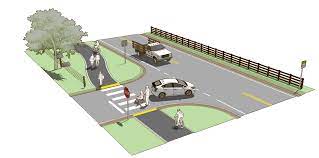 The project will also include crossing improvements at major intersections. Sidepath Rural Design Guide