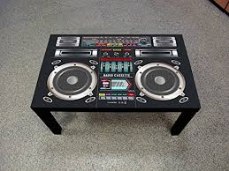 While it can't play the greatest hits, the faded image gives this coffee table a vintage flair that's sure to be a. Probest Dj Boombox Coffee Table Retro Dj Coffee Table Sale Coffee Tables Shop Buymorecoffee Com
