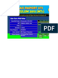 Aplikasi tersebut adalah aplikasi raport kelas 1, kelas 2 dan kelas 3 sd kurikulum 2013 revisi 2017 semester 2 yang akan admin bagikan pada kesempatan kali ini. Aplikasi Raport Uts