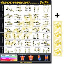 Buy Eazy How To Bodyweight Exercise Workout Poster Big 20 X