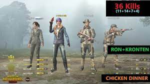 Hindi Pubg Mobile 36 Kills Ron Kronten Amazing Game Chicken Dinner Youtube