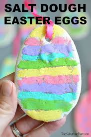 Salt Dough Easter Eggs In 2020 Easter Egg Ornaments Easter Activities For Kids Easter Eggs Kids