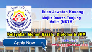 Utama jawatan kosong kerajaan 2020 kerja kosong swasta 2020. Jawatan Kosong Di Majlis Daerah Tanjung Malim Mdtm 31 Januari 2017 Appjawatan Malaysia