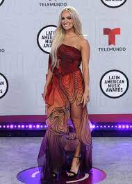 3,581 pictures of carrie underwood. Carrie Underwood Wears Cutout Gown At Latin American Music Awards 2021 Footwear News