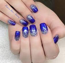 They are always a good choice for the winter time, especially around the holidays, like the new year, christmas and more. Blue Nail Designs Blue And Silver Nails Blue Nail Designs Silver Nail Designs