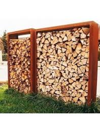 Wie bereits beschrieben, sind bei dem bau des gewächshauses einige dinge holzgrundierung außen. Edelrost Deko Kaminholzregale Aus Metall Kaufen