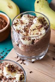 Vegan Chocolate And Banana Chia Pudding Banana Chia Pudding Chia Seed Pudding Almond Milk Chia Pudding