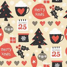 Wrapping paper by baba souk. Seamless Repeat Pattern With Traditional Christmas Symbols In Red Black And White Christmas Wrapping Paper Printable Design Royalty Free Cliparts Vectors And Stock Illustration Image 48050395