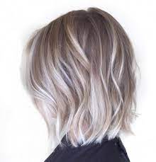 Aschblond Bob Mit Platin Balayage Balayage Hair Balayage Hair Blonde Haircuts For Fine Hair