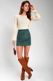 Dark Green Cord Skirt Quality Assurance Tesas Org