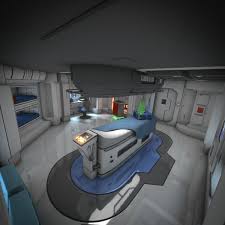 Spaceship Sci Fi Medical Bay Hd 3d Model By Fattypants Spaceship Interior Spaceship Interior Concept