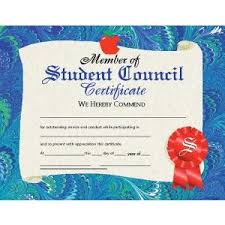 Member Of Student Council Certificate Hayes School Publishing Educational Supplies Hayes Scho Student Council Online Nursing Schools Scholarships For College