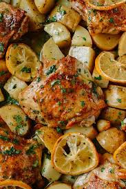 Roasted Lemon Chicken Thighs With Potatoes The Woks Of Life Lemon Chicken Thighs Recipes Chicken Recipes