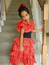 Spanish Flamenco Dancer Costume For Girls Sizes 6 10 105 00 Via Etsy Flamenco Costume Dancer Costume Flamenco Dress