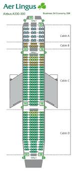 aer lingus a330 seat chart commercial aircraft airplane