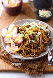 Mi Aceh Indonesian Acehnese Fried Noodle Resep Mie Memasak Fotografi Makanan