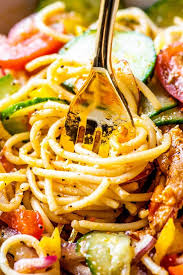 Yes, you can of course make a great pasta salad with a bottle of store bought dressing. Spaghetti Pasta Salad Homemade Hooplah