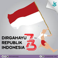 Dirgahayu Republik Indonesia Ke 73 17 Agustus 2018 Indonesia Doodle Ilustrasi