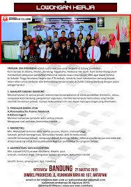 .bandung barat bandung kabupaten bandung kota bekasi bogor cianjur cimahi cirebon depok garut indramayu karawang kuningan majalengka purwakarta subang sukabumi sumedang tasikmalaya jawa tengah banyumas batang boyolali brebes demak grobogan jepara karanganyar. Lowongan Kerja Bdg On Twitter Dibutuhkan Manajer Bimbelstanens Cab Bandung Min S1 Semua Jurusan Mampu Bekerja Tim Cv Hrd Ens Stan Com Http T Co Zxkoijirkh