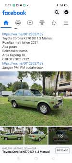 Itulah serba sedikit tentang kereta saya, saya pun tak ingat apa lagi benda lain yang boleh saya kongsikan, kalau ada saya akan add kemudian. Kereta Lama Rare Photos Facebook