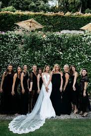 50 Elegant Black Dresses For Bridesmaid Inspiration Black Bridesmaid Dresses Long Black Bridesmaid Dresses Wedding Bridesmaid Dresses
