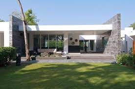 Dinesh Mills Bungalow Atelier Design N Domain Modern House Exterior Facade House House Designs Exterior