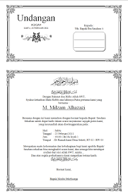 Check spelling or type a new query. Contoh Undangan Tasyakuran Khitan Word