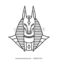 Anubis Logo Vector Line Art Outline Monoline Illustration Anubis Anubislogo Logo Illustration Line Outline Ou Anubis Tattoo Egypt Tattoo Egyptian Tattoo
