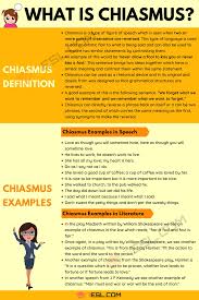 Chiasmus Definition And Useful Examples Of Chiasmus In Speech Literature 7 E S L English Writing Skills Learn English Vocabulary Essay Writing Skills