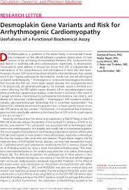 Prof luca borradori eadv president. Desmoplakin Gene Variants And Risk For Arrhythmogenic Cardiomyopathy Circulation Genomic And Precision Medicine