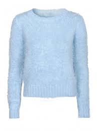 Light Blue Fluffy Jumper Light Blue Sweater Blue Tops Blue Jumper