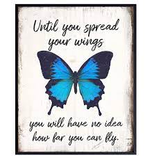 Check spelling or type a new query. Amazon Com Inspirational Butterfly Wall Art Picture Boho Positive Quote Home Decor Encouragement Gift For Women Girls Teens Motivational Self Confidence Decorations For Bedroom Office Living Room 8x10 Handmade