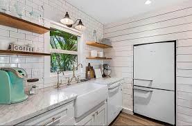 Then they painted it a deep green charcoal color. Shiplap Kitchens Design Ideas Designing Idea