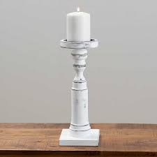 Fast delivery, full service customer support. White Wooden Pillar Candle Holder 12 5 In Kirklands