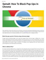 Download adblock plus for free and enjoy a faster web experience, without annoying ads. Ppt Semalt How To Block Pop Ups In Chrome Powerpoint Presentation Free Download Id 7949006