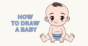How To Draw A Baby In A Few Easy Steps Easy Drawing Guides Baby Drawing Easy Baby Girl Drawing Easy Drawings