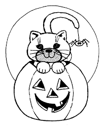 You can easily print or download them at your convenience. Jack O Lantern With Cat Coloring Page Free Printable Coloring Pages For Kids