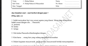 Sebutkan 3 alat untuk mewarnai gambar ! Soal Penilaian K 13 Kelas 2 Tema 1 Subtema 4 Sekolahdasar Net