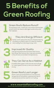 5 Green Roofing Benefits Visual Ly Green Roof Green Roof Benefits Roofing