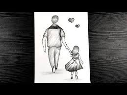 Father S Day Drawings From Daughter Father S Day Special Drawing Pencil Sketching Youtube In 2020 Father S Day Drawings Dad Drawing Father Art