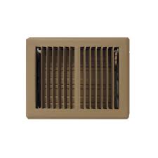 Air vent covers or floor registers allow air to pass through the rooms in your apartment, home or office while giving you control over the amount of air flowing from the vent and the direction it points. 1510db 6x8 Brown Floor Register