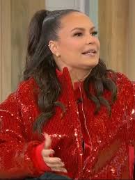 Sherri TV Talk Show Angie Martinez Red Jacket