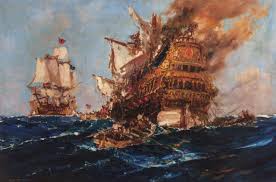 Pirate Attack By Frank Henry Mason Ship Art Maritime Art War Art