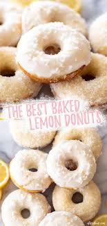 This Baked Lemon Donuts Recipe Is Topped With A Lemon Glaze These Homemade Lemon Donuts Are Made In 2020 Homemade Donuts Recipe Doughnut Recipe Easy Easy Donut Recipe
