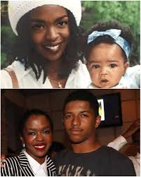 Lauryn Hill and her son from Bob Marley's son Rohan 🥰❤️